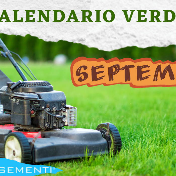 Calendario verde di settembre cura del prato