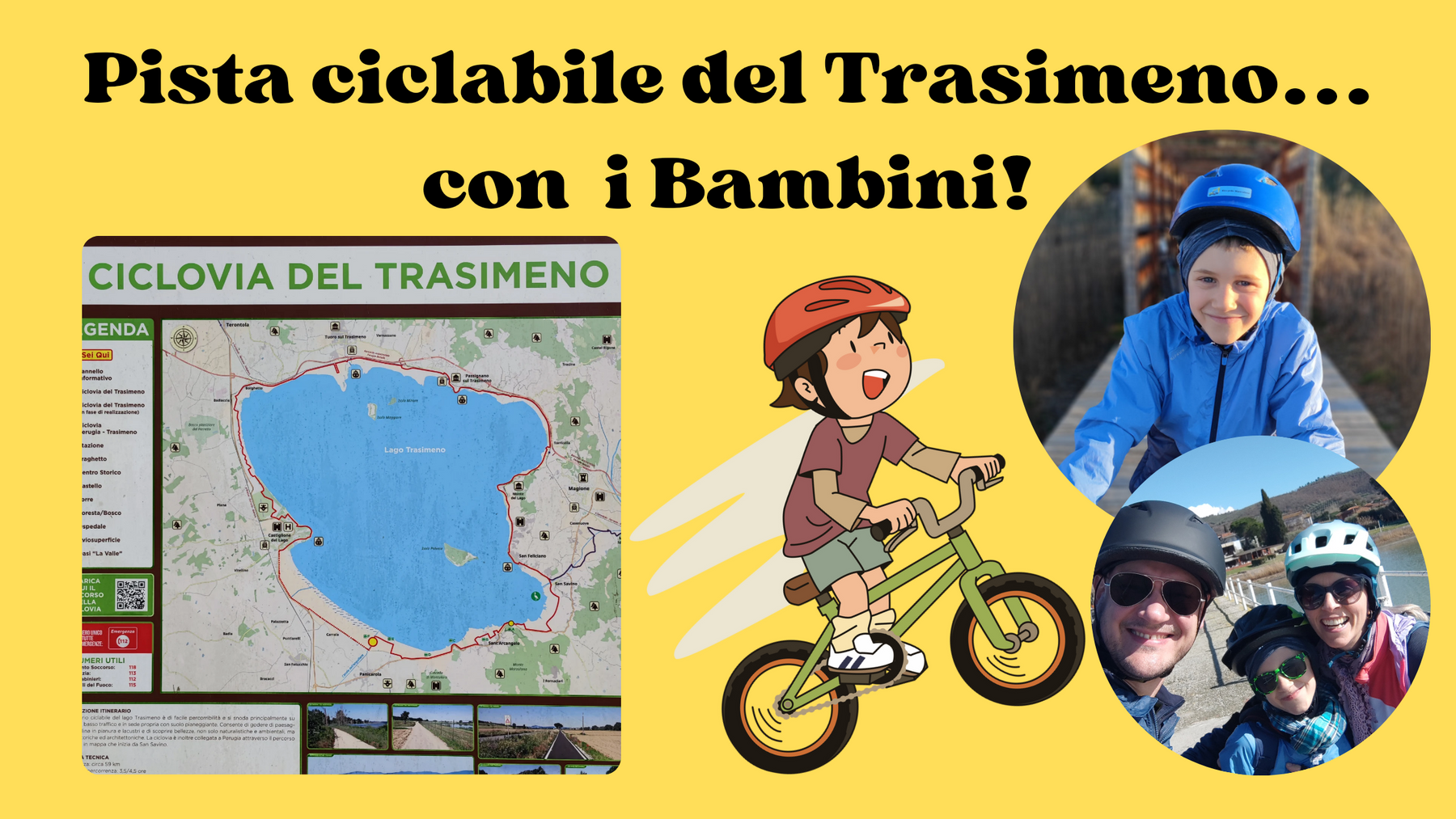 Pista Ciclabile del Lago Trasimeno con i bambini, sentieri sicuri e poco trafficati