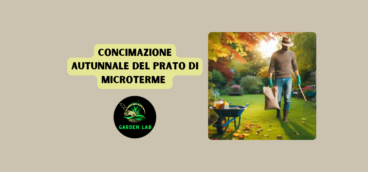 Concimazione autunnale del prato di Microterme 