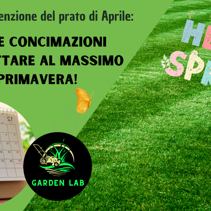 Semina e concimazione del prato di Aprile 