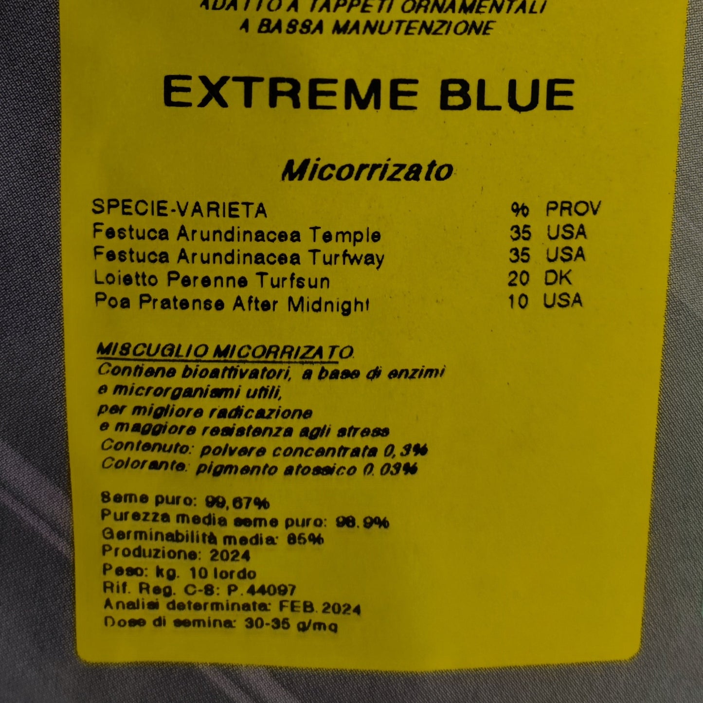 Extreme Blue - semi per prato - 10kg