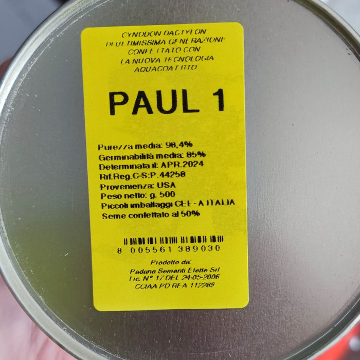 Paul 1 semi gramigna ultima produzione lattina 500 gr